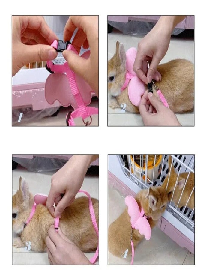 KittuPet Pet Harness and Leash Wing Adjustable Reusable Decorative Cute Breathable Puppy Training Leash Cat Leash Long Animal 1 pcs Purple - Image 3